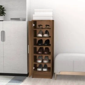 Mueble zapatero madera contrachapada roble marrón 32x35x92 cm de vidaXL, Zapateros y organizadores de calzado - Ref: Foro24-8...