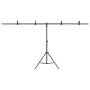 Soporte para fondos en forma de T negro 201x60x(70-200) cm de vidaXL, Montajes de estudio - Ref: Foro24-190253, Precio: 31,86...