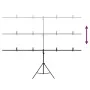 Soporte para fondos en forma de T negro 201x60x(70-200) cm de vidaXL, Montajes de estudio - Ref: Foro24-190253, Precio: 31,86...