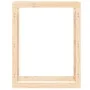 Estante para leña madera maciza de pino 80x25x100 cm de vidaXL, Accesorios para bolsas y soportes de leña - Ref: Foro24-82241...