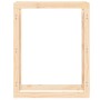 Estante para leña madera maciza de pino 80x25x100 cm de vidaXL, Accesorios para bolsas y soportes de leña - Ref: Foro24-82241...