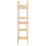 Estante para leña madera maciza de pino 80x25x100 cm de vidaXL, Accesorios para bolsas y soportes de leña - Ref: Foro24-82241...
