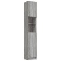Armario de baño madera contrachapada gris Sonoma 32x25,5x190 cm de vidaXL, Muebles de baño - Ref: Foro24-815538, Precio: 72,7...