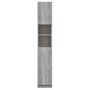 Armario de baño madera contrachapada gris Sonoma 32x25,5x190 cm de vidaXL, Muebles de baño - Ref: Foro24-815538, Precio: 72,7...