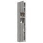 Armario de baño madera contrachapada gris Sonoma 32x25,5x190 cm de vidaXL, Muebles de baño - Ref: Foro24-815538, Precio: 72,7...