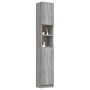Armario de baño madera contrachapada gris Sonoma 32x25,5x190 cm de vidaXL, Muebles de baño - Ref: Foro24-815538, Precio: 72,7...