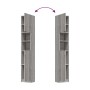 Armario de baño madera contrachapada gris Sonoma 32x25,5x190 cm de vidaXL, Muebles de baño - Ref: Foro24-815538, Precio: 72,7...