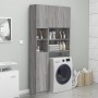 Armario de baño madera contrachapada gris Sonoma 32x25,5x190 cm de vidaXL, Muebles de baño - Ref: Foro24-815538, Precio: 72,7...