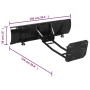 Pala quitanieves para quad ATV 150x38 cm negro de vidaXL, Palas para nieve - Ref: Foro24-153129, Precio: 375,25 €, Descuento: %