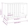 Caseta para perros madera maciza de pino 100x70x72 cm de vidaXL, Casetas para perros - Ref: Foro24-822491, Precio: 127,41 €, ...