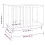 Caseta para perros madera maciza de pino 100x70x72 cm de vidaXL, Casetas para perros - Ref: Foro24-822491, Precio: 152,64 €, ...