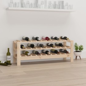 Botellero madera maciza de pino 109,5x30x42 cm de vidaXL, Botelleros - Ref: Foro24-822551, Precio: 44,81 €, Descuento: %