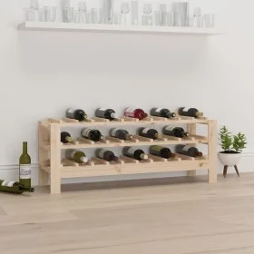 Botellero madera maciza de pino 109,5x30x42 cm de vidaXL, Botelleros - Ref: Foro24-822551, Precio: 44,37 €, Descuento: %