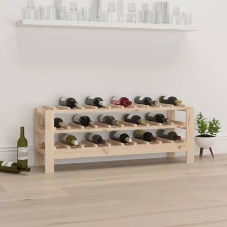 Massiver Kiefernholz-Weinregal 109,5x30x42 cm von vidaXL, Weinregale - Ref: Foro24-822551, Preis: 44,37 €, Rabatt: %