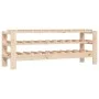Massiver Kiefernholz-Weinregal 109,5x30x42 cm von vidaXL, Weinregale - Ref: Foro24-822551, Preis: 44,37 €, Rabatt: %