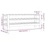 Massiver Kiefernholz-Weinregal 109,5x30x42 cm von vidaXL, Weinregale - Ref: Foro24-822551, Preis: 44,37 €, Rabatt: %
