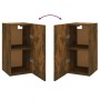 Muebles para TV 2 uds madera roble ahumado 30,5x30x60 cm de vidaXL, Muebles TV - Ref: Foro24-815742, Precio: 61,46 €, Descuen...