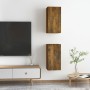 Muebles para TV 2 uds madera roble ahumado 30,5x30x60 cm de vidaXL, Muebles TV - Ref: Foro24-815742, Precio: 61,46 €, Descuen...