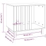 Caseta para perros madera maciza de pino 70x50x62 cm de vidaXL, Casetas para perros - Ref: Foro24-822481, Precio: 94,03 €, De...
