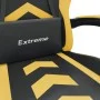 Drehbarer Gaming-Stuhl mit Fußstütze, Kunstleder, Schwarzgold von vidaXL, Gaming-Stühle - Ref: Foro24-349605, Preis: 110,93 €...