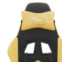 Drehbarer Gaming-Stuhl mit Fußstütze, Kunstleder, Schwarzgold von vidaXL, Gaming-Stühle - Ref: Foro24-349605, Preis: 110,93 €...