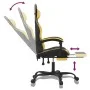 Drehbarer Gaming-Stuhl mit Fußstütze, Kunstleder, Schwarzgold von vidaXL, Gaming-Stühle - Ref: Foro24-349605, Preis: 110,93 €...