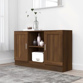 Aparador de madera contrachapada roble marrón 120x30,5x70 cm de vidaXL, Aparadores - Ref: Foro24-815626, Precio: 114,88 €, De...