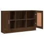 Aparador de madera contrachapada roble marrón 120x30,5x70 cm de vidaXL, Aparadores - Ref: Foro24-815626, Precio: 112,01 €, De...