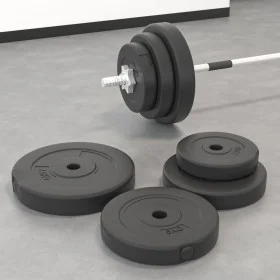 Discos de pesas 6 piezas cemento 30 kg de vidaXL, Peso libre - Ref: Foro24-93599, Precio: 59,87 €, Descuento: %