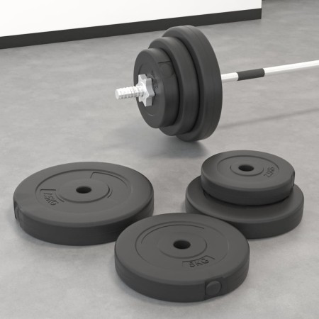Discos de pesas 6 piezas cemento 30 kg de vidaXL, Peso libre - Ref: Foro24-93599, Precio: 60,72 €, Descuento: %