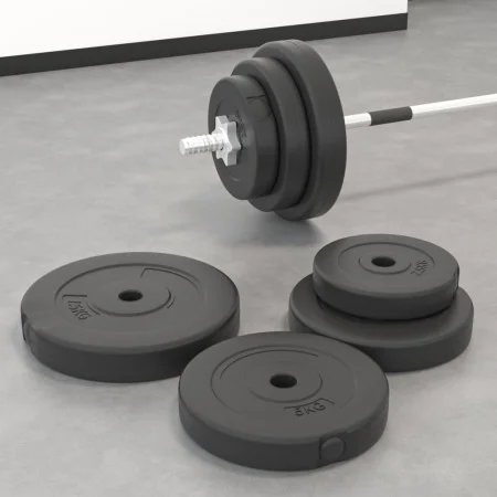 Discos de pesas 6 piezas cemento 30 kg de vidaXL, Peso libre - Ref: Foro24-93599, Precio: 59,87 €, Descuento: %