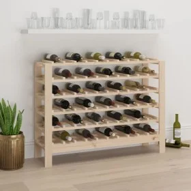 Botellero madera maciza de pino 109,5x30x82 cm de vidaXL, Botelleros - Ref: Foro24-822546, Precio: 74,34 €, Descuento: %