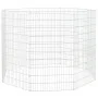 Recinto animales corral 8 paneles hierro galvanizado 54x100 cm de vidaXL, Jaulas y habitáculos para animales pequeños - Ref: ...