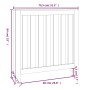 Cubierta de radiador madera maciza de pino blanco 79,5x19x84 cm de vidaXL, Accesorios para radiadores de calefacción - Ref: F...
