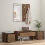 Set de muebles de recibidor madera contrachapada roble marrón de vidaXL, Armarios roperos - Ref: Foro24-3120202, Precio: 144,...