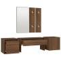 Set de muebles de recibidor madera contrachapada roble marrón de vidaXL, Armarios roperos - Ref: Foro24-3120202, Precio: 144,...