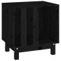 Caseta para perros madera maciza de pino negro 50x40x52 cm de vidaXL, Casetas para perros - Ref: Foro24-822475, Precio: 60,81...