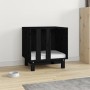 Caseta para perros madera maciza de pino negro 50x40x52 cm de vidaXL, Casetas para perros - Ref: Foro24-822475, Precio: 61,63...