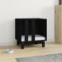 Caseta para perros madera maciza de pino negro 50x40x52 cm de vidaXL, Casetas para perros - Ref: Foro24-822475, Precio: 60,81...