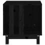 Caseta para perros madera maciza de pino negro 50x40x52 cm de vidaXL, Casetas para perros - Ref: Foro24-822475, Precio: 60,81...