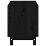 Caseta para perros madera maciza de pino negro 50x40x52 cm de vidaXL, Casetas para perros - Ref: Foro24-822475, Precio: 60,81...