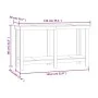 Solid white pine wood workbench 140x50x80 cm by vidaXL, Work tables - Ref: Foro24-822507, Price: 130,69 €, Discount: %