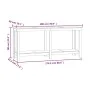 Solid white pine wood workbench 180x50x80 cm by vidaXL, Work tables - Ref: Foro24-822512, Price: 131,89 €, Discount: %
