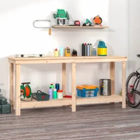 Werkbank aus massivem Kiefernholz, 180 x 50 x 80 cm von vidaXL, Arbeitstische - Ref: Foro24-822511, Preis: 124,56 €, Rabatt: %