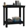 Solid black pine wood workbench 80x50x80 cm by vidaXL, Work tables - Ref: Foro24-822500, Price: 75,40 €, Discount: %