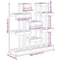 Soporte plantas madera maciza pino marrón miel 104,5x25x109,5cm de vidaXL, Soportes para macetas - Ref: Foro24-822095, Precio...