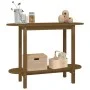 Solid pine wood honey brown console table 110x40x80 cm by vidaXL, Coffee table - Ref: Foro24-822300, Price: 63,72 €, Discount: %