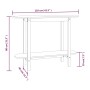 Mesa consola de madera maciza de pino marrón miel 110x40x80 cm de vidaXL, Mesas de centro - Ref: Foro24-822300, Precio: 64,09...
