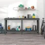 Banco de trabajo de madera maciza de pino gris 180x50x80 cm de vidaXL, Mesas de trabajo - Ref: Foro24-822513, Precio: 124,51 ...