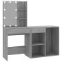 Tocador con LED y armario madera contrachapada gris Sonoma de vidaXL, Tocadores para dormitorios - Ref: Foro24-3120186, Preci...